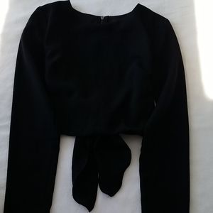 Black crop top